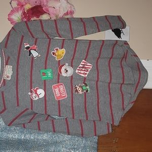 Girls Xmas Gone Elfing long sleeve top